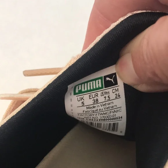 PUMA Muse Pink & Metallic Rose Gold Sneaker Running Shoes - Size 7.5 - Picture 11 of 12